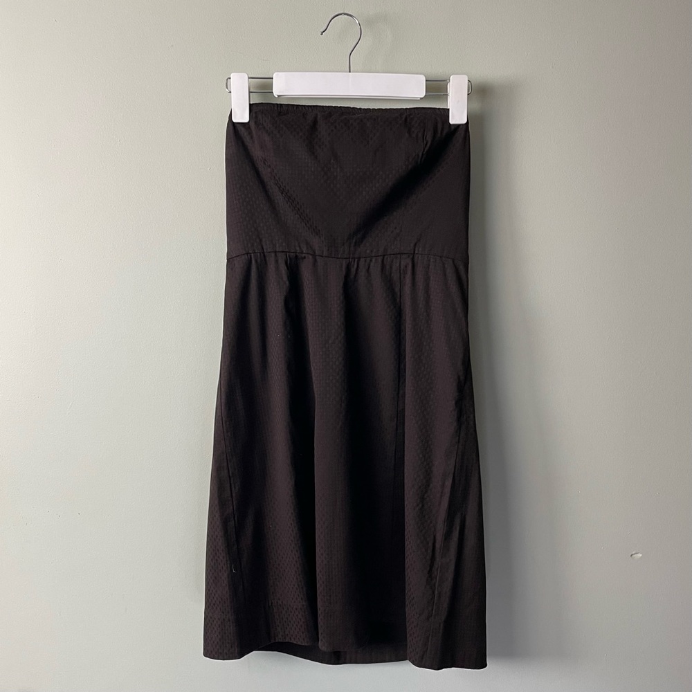 Dress - Strapless Limited Brown Subtle Texture / Size 8